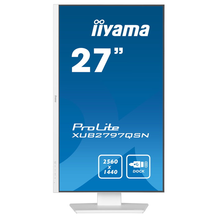 Iiyama G-MASTER XUB2797QSN-W2 Monitor 27" QHD (2560x1440) IPS 100Hz 1ms AMD FreeSync USB-C 65W Blanco