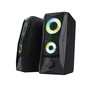 Trust GXT 606 JAVV Altavoces para PC Escritorio 2.0 - 12W - RGB - Negro - Conexión 3.5mm y USB Alimentación
