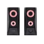 Trust GXT 606 JAVV Altavoces para PC Escritorio 2.0 - 12W - RGB - Negro - Conexión 3.5mm y USB Alimentación