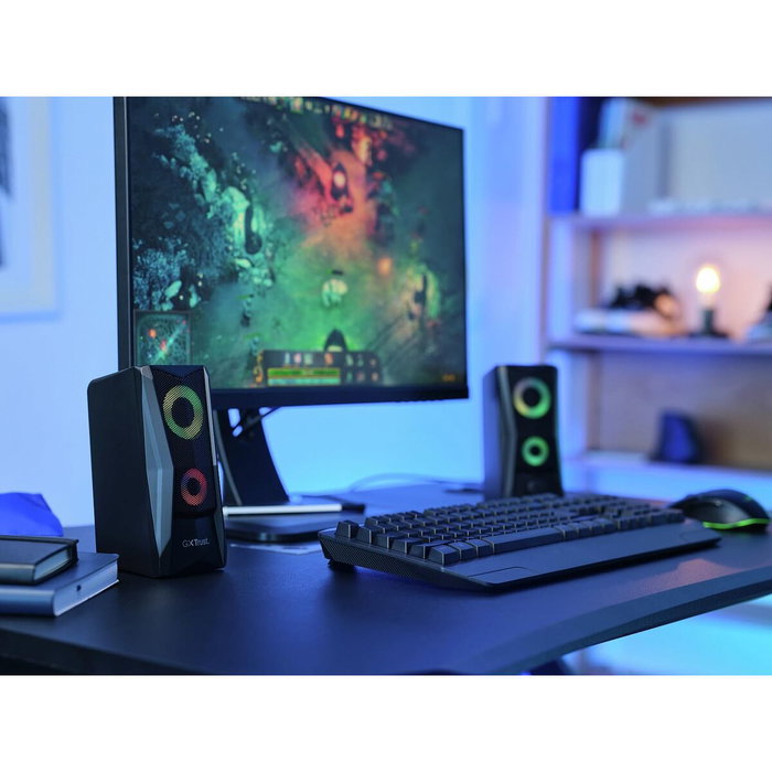 Trust Gaming GXT 606 JAVV Altavoces 2.0 Negros