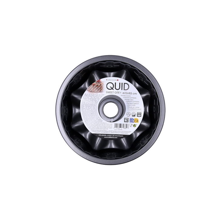 Molde Savarín Acero Carbono Sweet Grey Quid 22x22x9,5 cm Molde Savarín Acero Carbono Sweet Grey Quid 22x22x9,5 cm