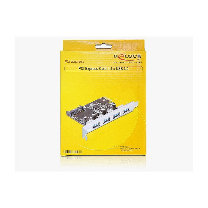 DeLOCK 89297 Tarjeta PCI Express a 4 puertos USB 3.2 Gen 1 DeLOCK 89297 Tarjeta PCI Express a 4 puertos USB 3.2 Gen 1
