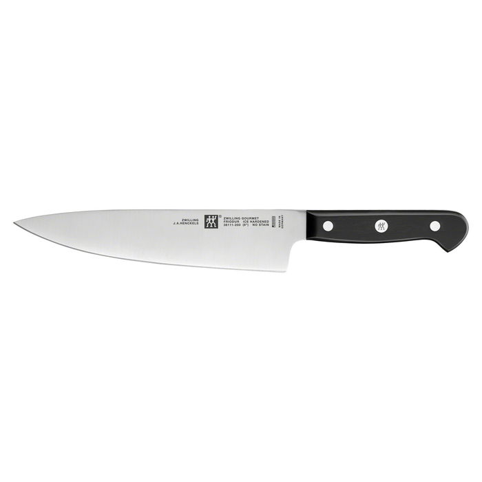 Zwilling 36133-000-0 Gourmet Juego de Cuchillos Autoafliantes con Bloque de Madera, 7 Piezas Incluye Cuchillo de Chef, Pan y Pelar