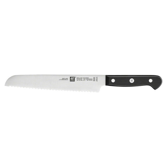Zwilling 36133-000-0 Gourmet Juego de Cuchillos Autoafliantes con Bloque de Madera, 7 Piezas Incluye Cuchillo de Chef, Pan y Pelar