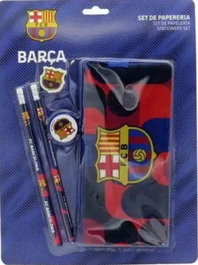CYP BRANDS Set de Papelería FC Barcelona Portatodo Triple
