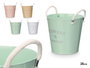 IBERGARDEN Macetero con Asas Blancas Surtido Colores Diam 20 cm 22x25x20 cm (Set de 16)