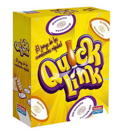 Falomir Juego Quick Link, el juego de las conexiones rápidas! Incluye 50 cartas objeto, 50 cartas adjetivo y 4 Squeaky-Stick.