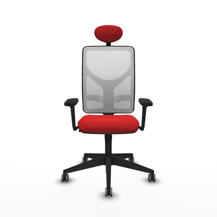 PIQUERAS Y CRESPO Silla de oficina Motilla con mecanismo Sincro, Rojo y Blanco PIQUERAS Y CRESPO Silla de oficina Motilla con mecanismo Sincro, Rojo y Blanco