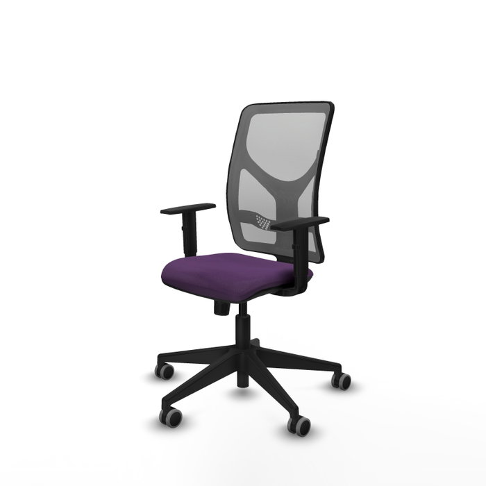 PIQUERAS Y CRESPO Silla de oficina Motilla con Mecanismo Sincro, Morado y Gris