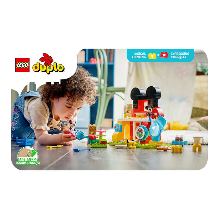 LEGO DUPLO Casa de Mickey Mouse con Minnie y Pluto, 87 piezas