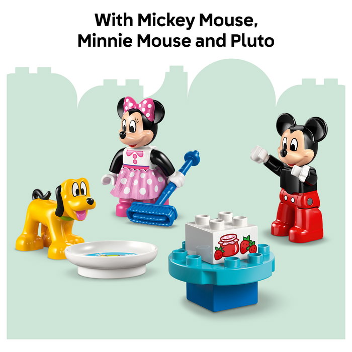 LEGO DUPLO Casa de Mickey Mouse con Minnie y Pluto, 87 piezas