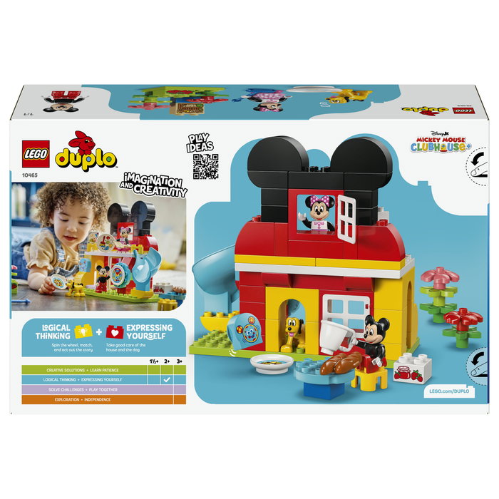 LEGO DUPLO Casa de Mickey Mouse con Minnie y Pluto, 87 piezas