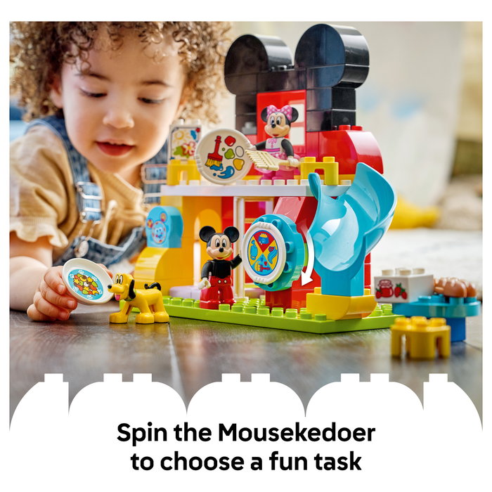 LEGO DUPLO Casa de Mickey Mouse con Minnie y Pluto, 87 piezas