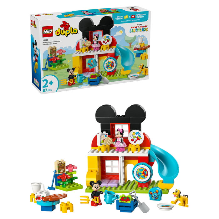 LEGO DUPLO Casa de Mickey Mouse con Minnie y Pluto, 87 piezas