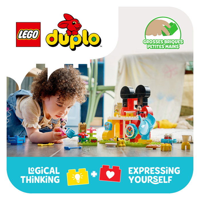 LEGO DUPLO Casa de Mickey Mouse con Minnie y Pluto, 87 piezas