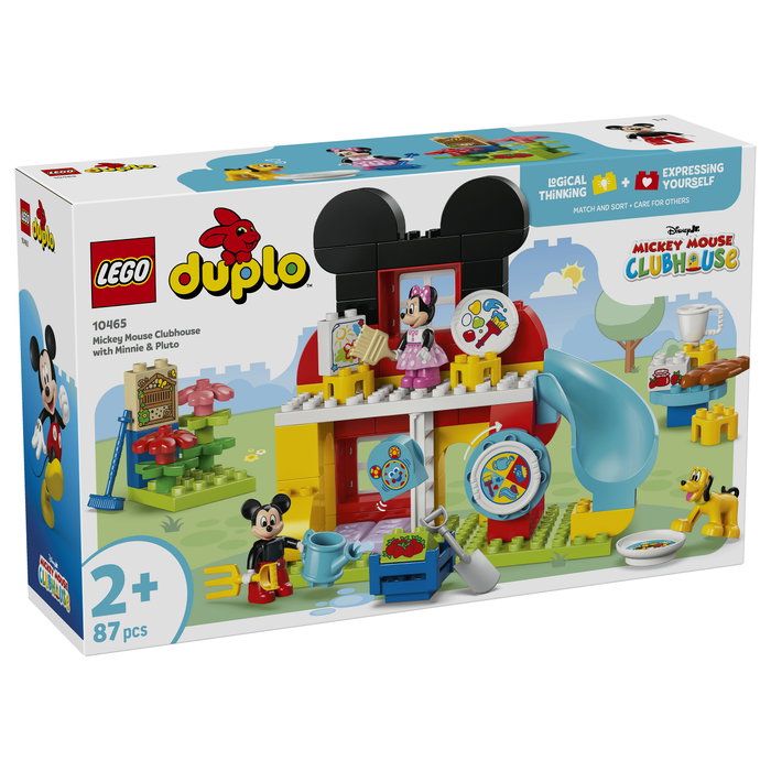 LEGO DUPLO Casa de Mickey Mouse con Minnie y Pluto, 87 piezas