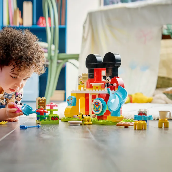 LEGO 10465 Casa de Mickey Mouse con Minnie y Pluto - Juego de Construcción Duplo Disney para Niños +2 Años