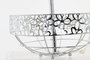 DKD Home Decor Frutero Metal Margaritas Cromado Plateado de 2 Niveles