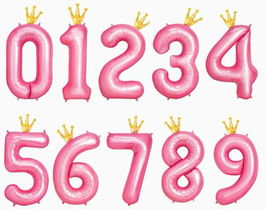 OH YEAH Globo Poliamida Nº0 Con Corona 115 cm Rosa Pastel Y Oro