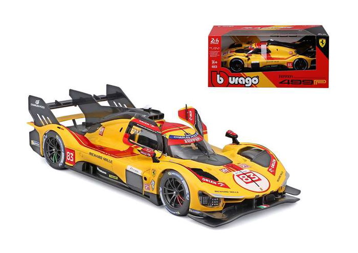 Burago Ferrari 499P 24h Le Mans Hypercar 83, escala 1:24