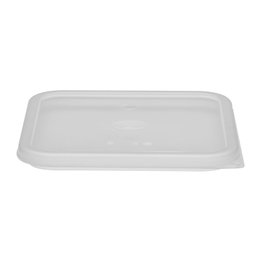 CAMBRO Tapa para recipientes cuadrados, 21,5 x 21,5 cm, Blanco translúcido