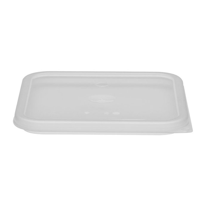 CAMBRO Tapa para recipientes cuadrados, 21,5 x 21,5 cm, Blanco translúcido CAMBRO Tapa para recipientes cuadrados, 21,5 x 21,5 cm, Blanco translúcido