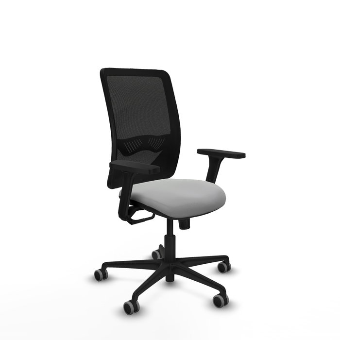 PIQUERAS Y CRESPO Silla de oficina Zulema con Mecanismo Sincro, Gris claro y Negro PIQUERAS Y CRESPO Silla de oficina Zulema con Mecanismo Sincro, Gris claro y Negro