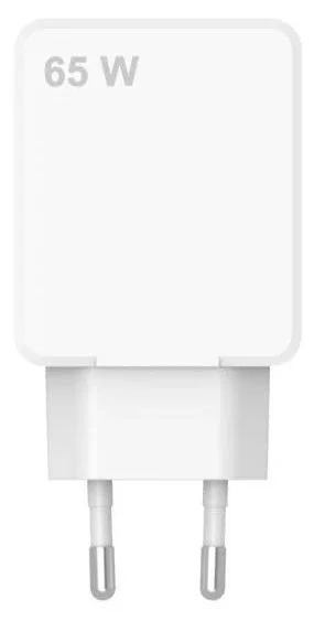 Celly SLIMTC2C65WWH Cargador de Pared 2 Puertos USB-C 65W con Carga Rápida PD para Portátil, Smartphone y Tablet, Color Blanco