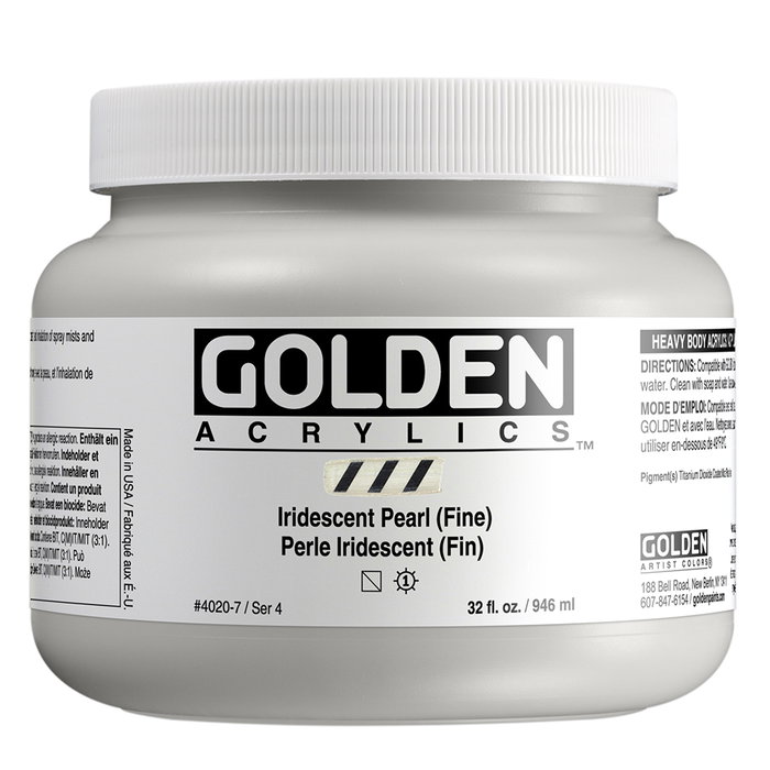 Golden Heavy Body Colores Acrílicos Perla iridiscente (Fino) 946 ml Golden Heavy Body Colores Acrílicos Perla iridiscente (Fino) 946 ml