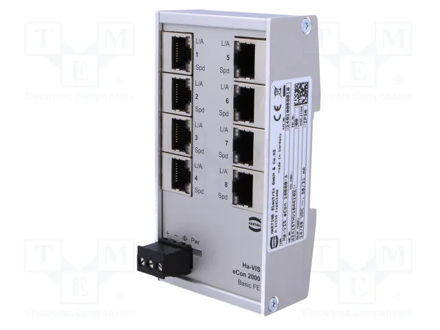 HARTING Ha-VIS eCon 2000 Fast Ethernet Switch Ethernet no administrado HARTING Ha-VIS eCon 2000 Fast Ethernet Switch Ethernet no administrado