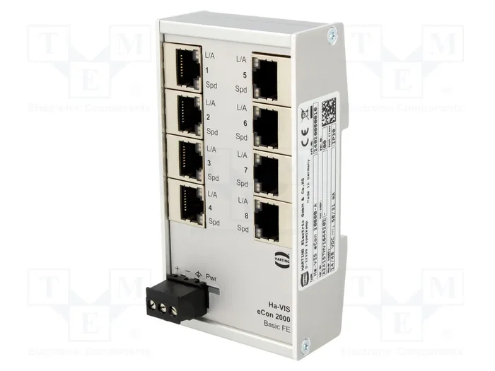 HARTING Ha-VIS eCon 2000 Fast Ethernet Switch Ethernet no administrado HARTING Ha-VIS eCon 2000 Fast Ethernet Switch Ethernet no administrado