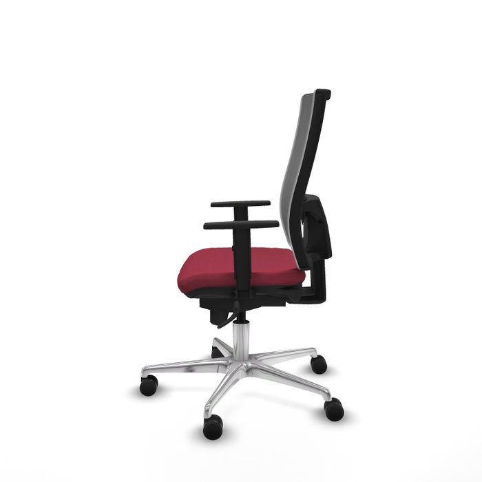 PIQUERAS Y CRESPO Silla de oficina Horna con mecanismo Sincro, Granate y Gris PIQUERAS Y CRESPO Silla de oficina Horna con mecanismo Sincro, Granate y Gris