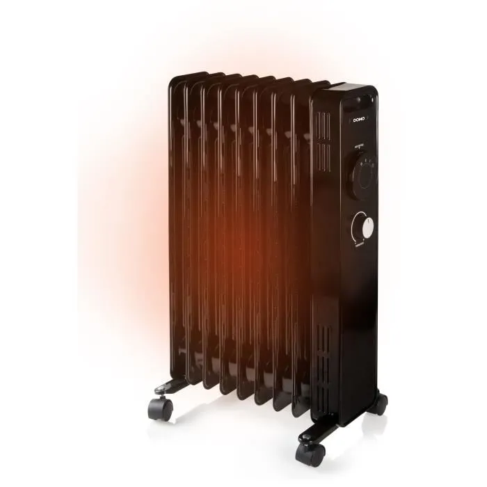 Domo Radiador de aceite DO7327R 2000 W Negro