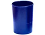 Q-connect Cubilete portalapices azul opaco plastico redondo diametro 75 mm alto 100 mm