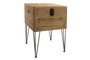 DKD Home Decor Mesita Auxiliar Soho Loft Madera Metal 51 x 74 x 49 cm