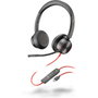HP Poly Blackwire 8225 Auriculares Estéreo USB-C Negro con Adaptador USB-C/A