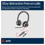 HP Poly Blackwire 8225 Auriculares Estéreo USB-C Negro con Adaptador USB-C/A