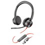 HP Poly Blackwire 8225 Auriculares Estéreo USB-C Negro con Adaptador USB-C/A