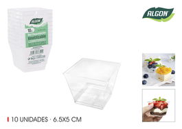 Algon - Set de 10 Boles para Degustación, Dimensiones 6.5 x 5 cm, para Catas y Eventos (24 Cajas)
