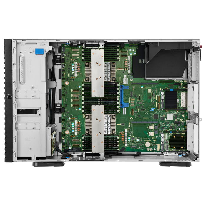HP Enterprise HPE ProLiant ML350 Gen12 Servidor Torre 4U, Intel Xeon 6505P 12C 2.2GHz, 64GB DDR5, 2x960GB SSD (1.92TB), HPE MR408i-o RAID, 2x1000W, 4xGbE, TPM 2.0