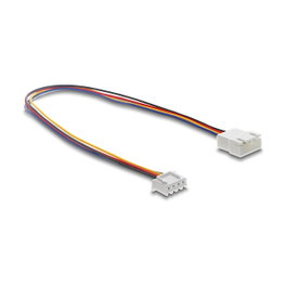 DeLOCK 90868 Cable de extensión de ventilador JST PWM de 4 pines, 30 cm
