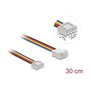 DeLOCK 90868 Cable de extensión de ventilador JST PWM de 4 pines, 30 cm