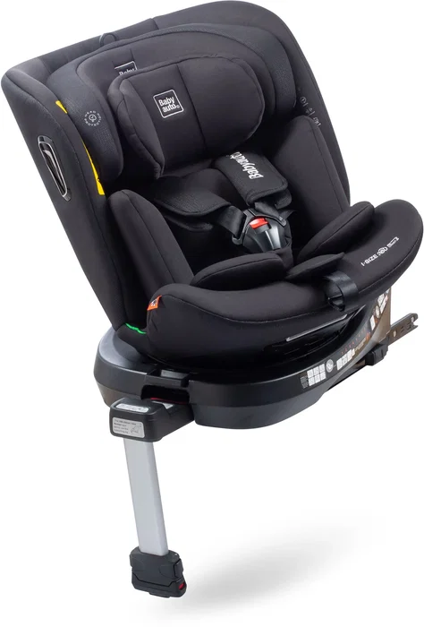 Babyauto Silla de Coche BAB8435593702093 Aitana Grupo 0/1/2/3 I-Size 40/150 cm Isofix Giratoria 360° Pata de Apoyo Negra