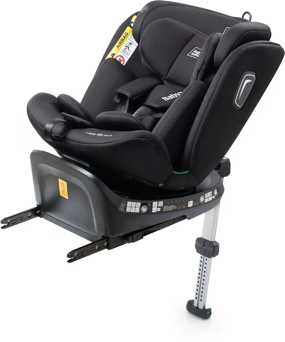 Babyauto Silla de Coche BAB8435593702093 Aitana Grupo 0/1/2/3 I-Size 40/150 cm Isofix Giratoria 360° Pata de Apoyo Negra