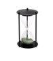 DKD Home Decor Reloj de Arena de Metal 1 Minuto y Medio, Negro y Verde