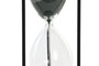 DKD Home Decor Reloj de Arena de Metal 1 Minuto y Medio, Negro y Verde