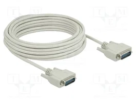 DeLOCK Cable serie D-Sub15 macho a macho 10 m 85979