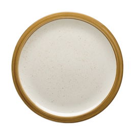 Trazos Gold Plato Postre 20 cm - Vajilla Plato Llano con Moteado Interior, Colección Trazos (Set de 6)