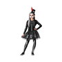 Disfraz de Esqueleto para Niña Halloween 10-12 Años con Falda de Tul Brillante y Detalles de Calaveras - Negro