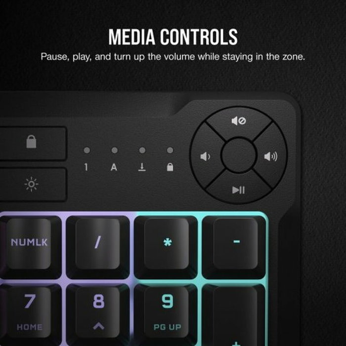 Corsair K55 CORE RGB Teclado Gaming Negro Español